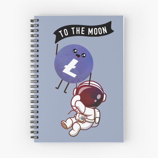 Item preview, Crypto Litecoin coin astronaut - To the Moon designed and sold by Crypmetal.