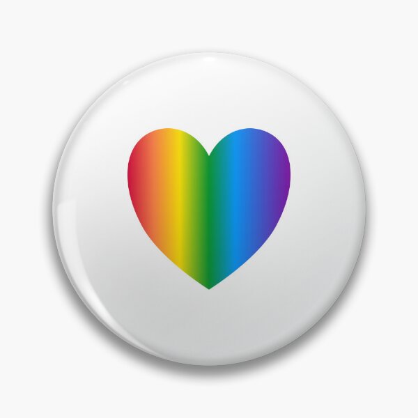 Item preview, Rainbow heart  - gay pride accessories designed and sold by Inspirationmotivation.