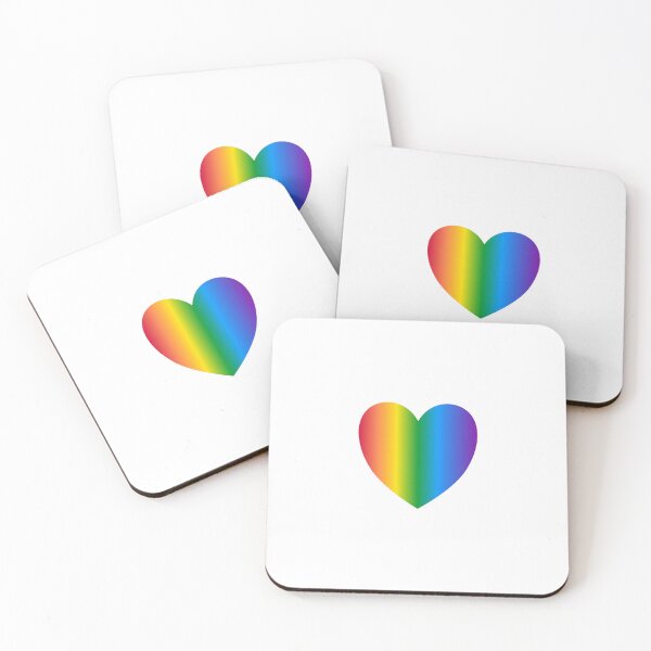 Item preview, Rainbow heart  - gay pride accessories designed and sold by Inspirationmotivation.