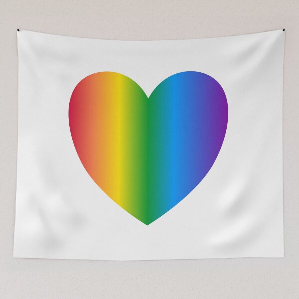 Item preview, Rainbow heart  - gay pride accessories designed and sold by Inspirationmotivation.