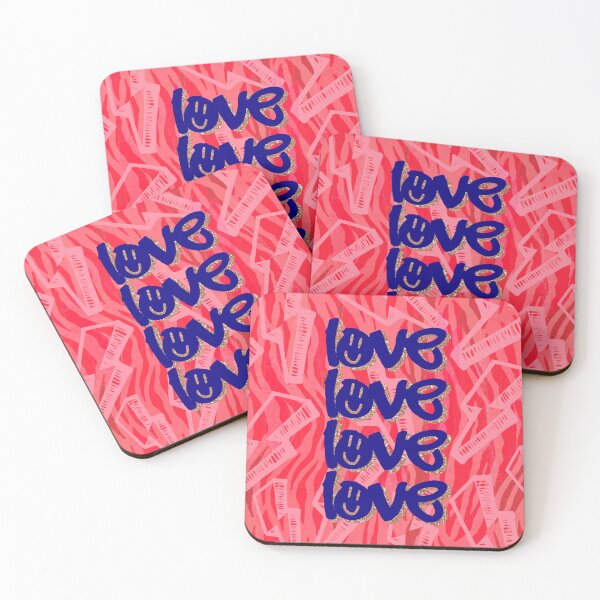 Item preview, zebra love - coral/navy blue designed and sold by Julia Santos.