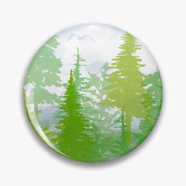 Item preview, Green trees forest landscape designed and sold by weilertsen.