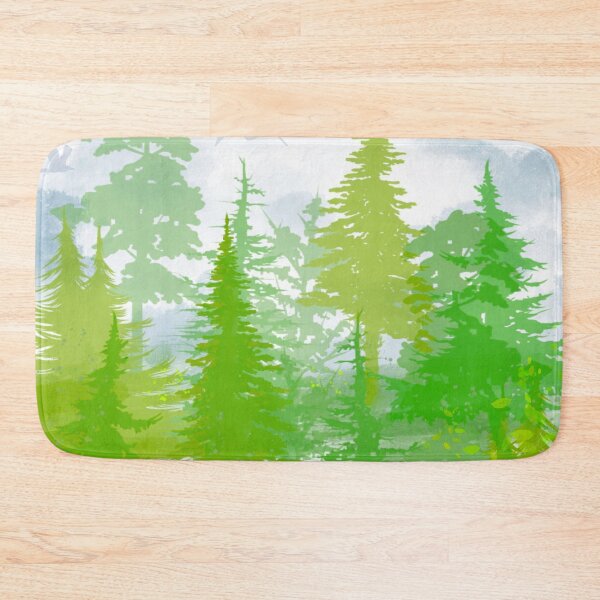Item preview, Green trees forest landscape designed and sold by weilertsen.