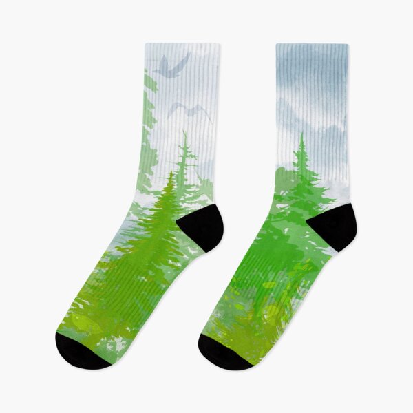 Item preview, Green trees forest landscape designed and sold by weilertsen.