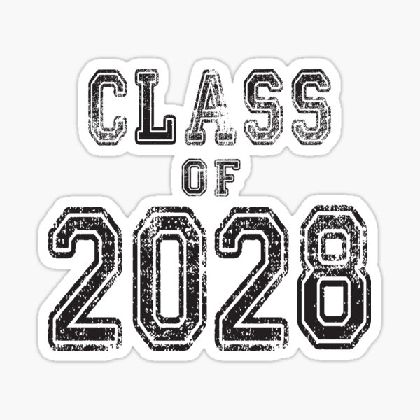 Class Of 2028 Graduation 6th Grade Senior 2028 Graduation Sticker