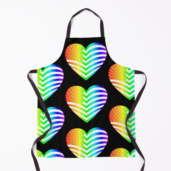 Item preview, rainbow american flag heart patriotic pride designed and sold by Gossip Rag.