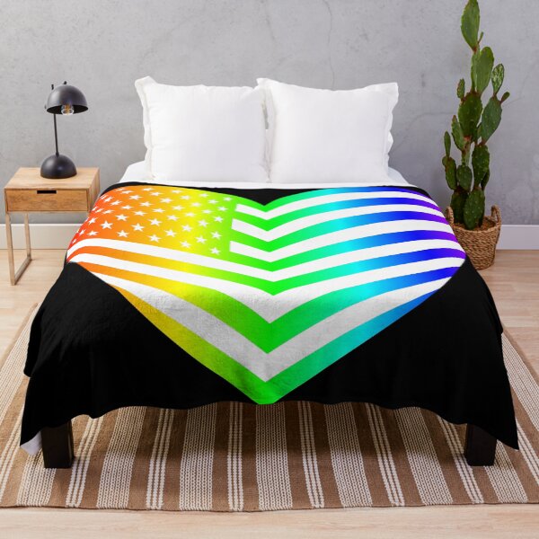 Item preview, rainbow american flag heart patriotic pride designed and sold by Gossip Rag.