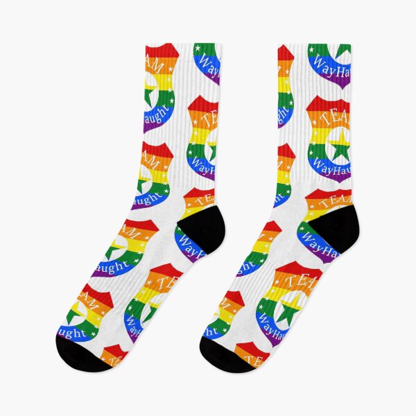 Artikelvorschau, Team Wayhaught Abzeichen von Wynonna Earp - Regenbogen entworfen und verkauft von tziggles.