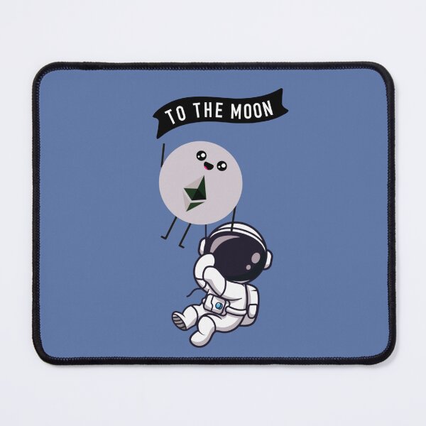 Item preview, Crypto Ethereum coin astronaut - To the Moon designed and sold by Crypmetal.