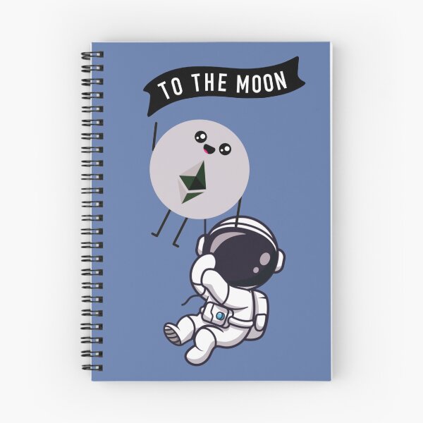 Item preview, Crypto Ethereum coin astronaut - To the Moon designed and sold by Crypmetal.