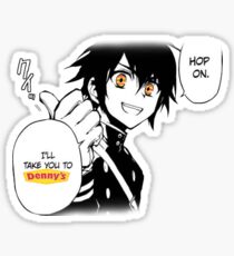 hop on, ill take you to dennys! Sticker