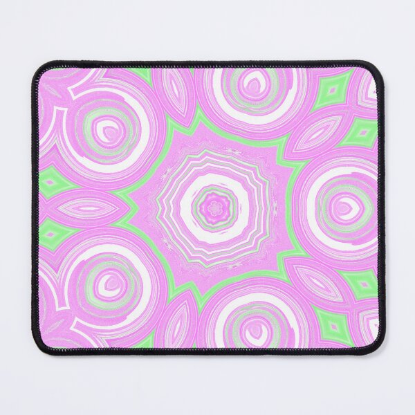 Item preview, The pink and light green repetitive mirror pattern  designed and sold by IraNiva.
