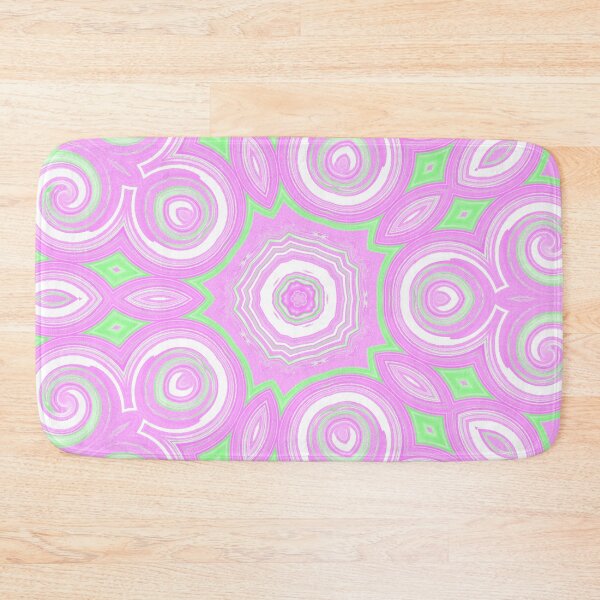 Item preview, The pink and light green repetitive mirror pattern  designed and sold by IraNiva.
