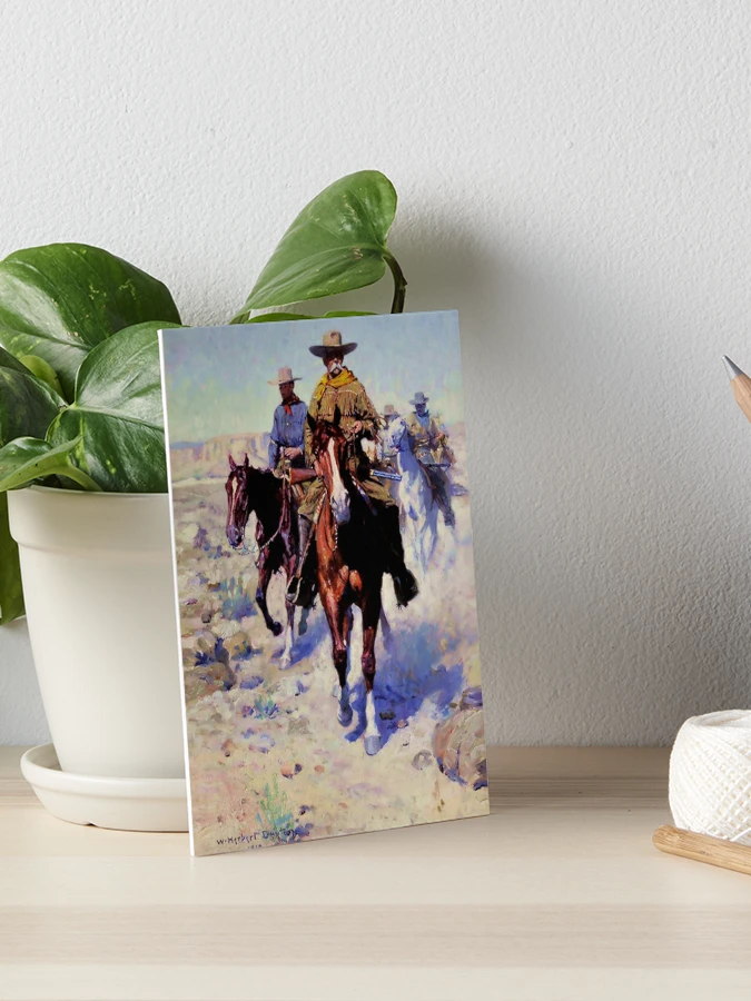 Dusty Western Watercolor “Posse - The Chase” Art Board Print for Sale by  PatricianneK