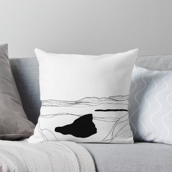Item preview, mountain and lake black and white lines designed and sold by Cissy-w.