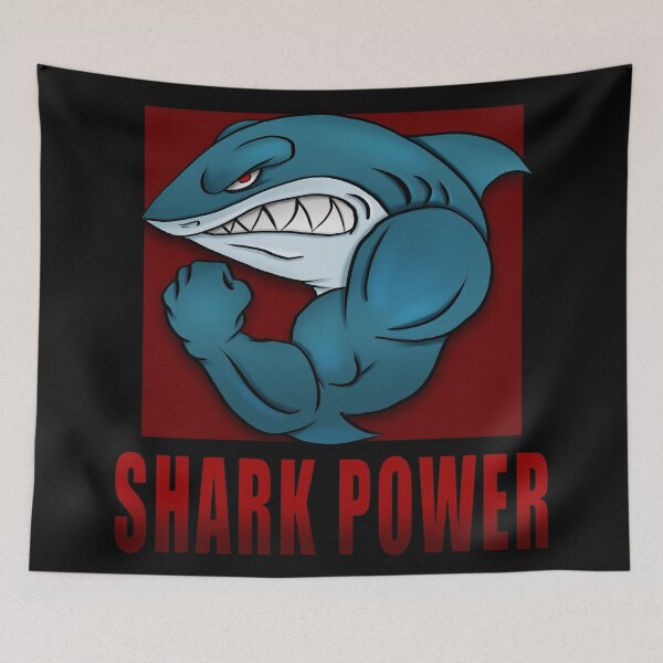 Item preview, Shark Power Gym Design designed and sold by Genjitsu-Art.