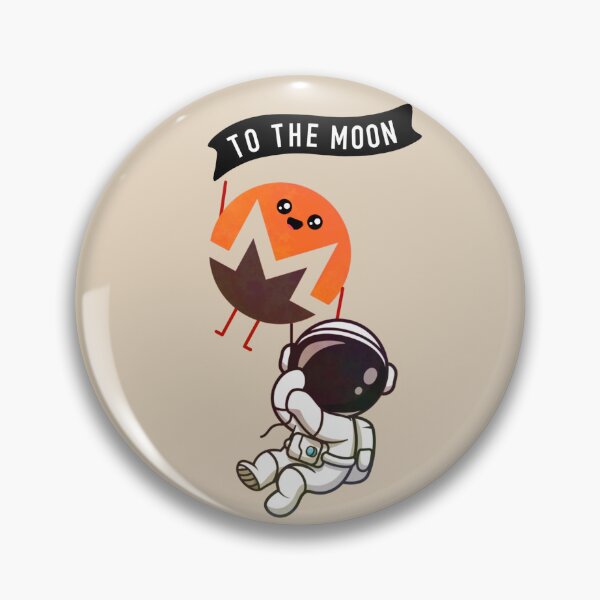 Item preview, Crypto Monero coin astronaut - To the Moon designed and sold by Crypmetal.