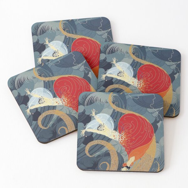Item preview, Art Deco Storm by Romain De Tirtoff (Erte) - Vintage Art designed and sold by RickE.