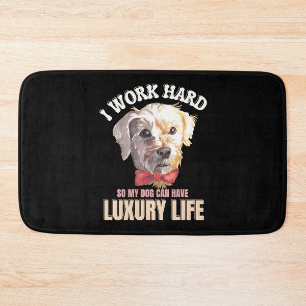 Artikelvorschau, ICH ARBEITE HART, DAMIT MEIN HUND EIN LUXURIÖSES LEBEN HABEN KANN | HUNDEVATER | HUNDEMUTTER | HUNDELIEBHABER - entworfen und verkauft von TrendyUniverse.