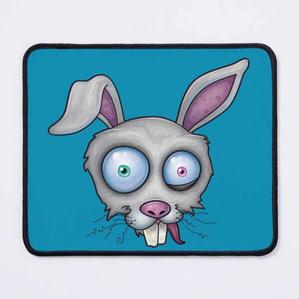 Item preview, Crazy White Rabbit designed and sold by fizzgig.