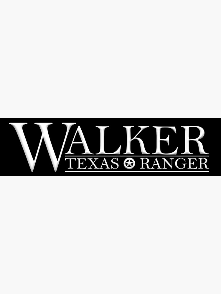 "Walker Texas Ranger Logo WHITE" Art Print for Sale by 1stBestseller