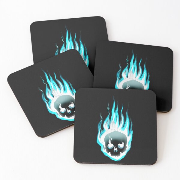 Item preview, Flaming Blue Skull designed and sold by Tameink.