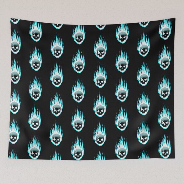 Item preview, Flaming Blue Skull designed and sold by Tameink.