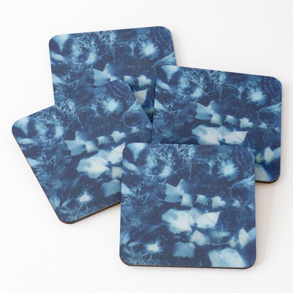 Item preview, Backyard Garden cyanotype #3 on raw natural silk designed and sold by ChillonLeachArt.