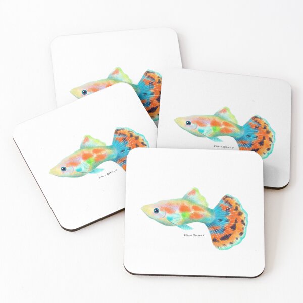 Item preview, Mosaic Guppy Fish designed and sold by julianamotzko.