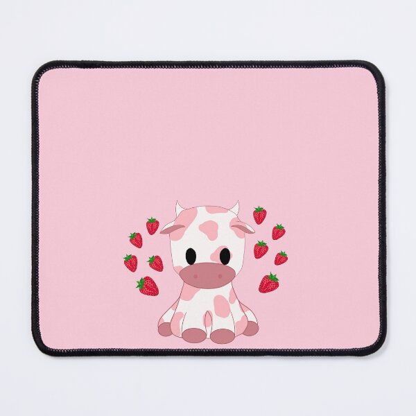 Vista previa del artículo con la obra «vaca fresa», diseñado y vendido por SarahKStickers.