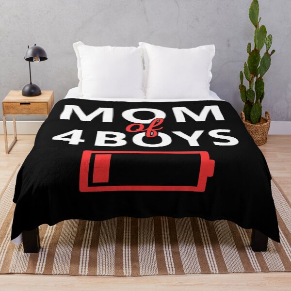 Item preview, Tired Mom Of 4 Boys II designed and sold by Lemon Pepper.