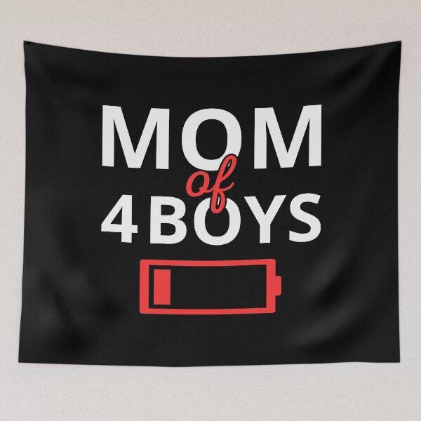 Item preview, Tired Mom Of 4 Boys II designed and sold by Lemon Pepper.