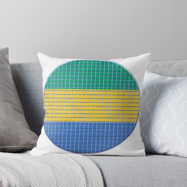 Item preview, Gabon Flag Rounded - Squares Pixel  designed and sold by MoonElite.
