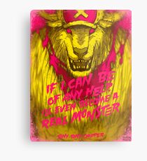 Beast Doctor - quote Metal Print