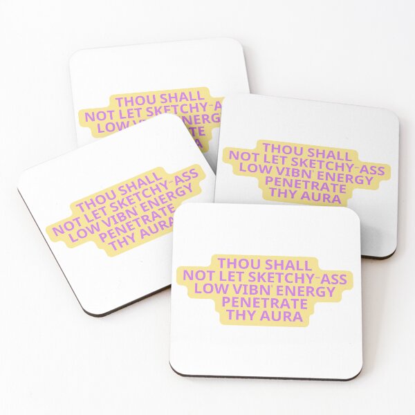 Item preview, Thou Shall Not Let Sketcky-Ass Low Vibn' Energy Penetrate Thy Aura designed and sold by dome5150.