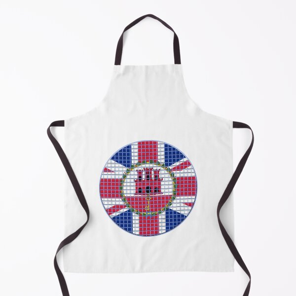 Item preview, Gibraltar Flag Rounded - Squares Pixel designed and sold by MoonElite.