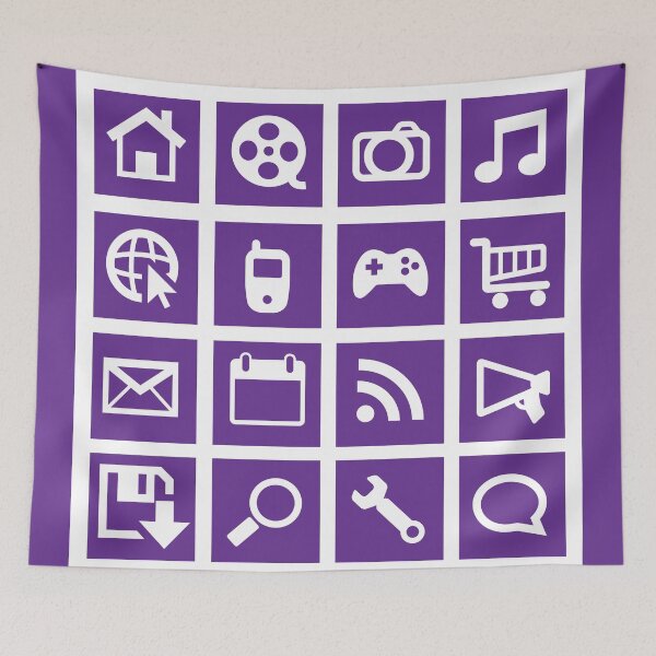 Item preview, Web icon graphics (purple) designed and sold by QueenieLamb.