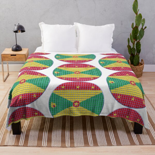 Item preview, Grenada Flag Rounded - Squares Pixel  designed and sold by MoonElite.