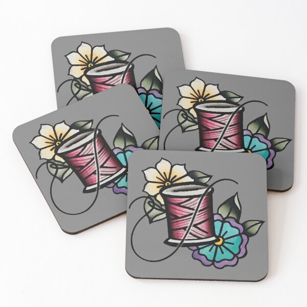 Item preview, Needle and Spool of Thread flowers designed and sold by degeneroot.