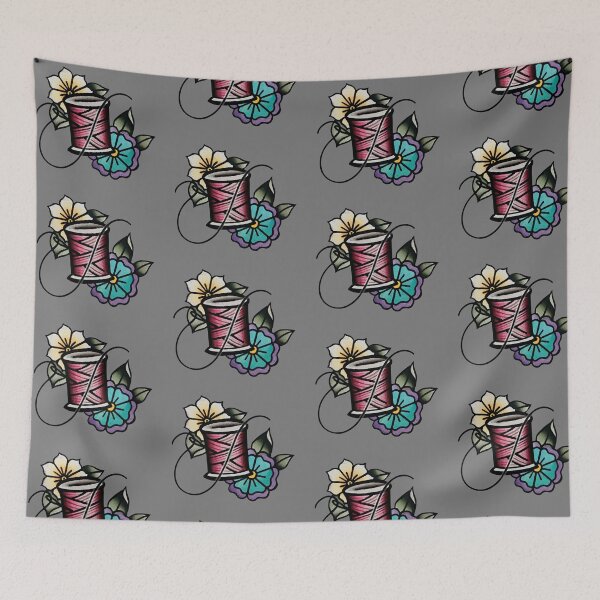 Item preview, Needle and Spool of Thread flowers designed and sold by degeneroot.