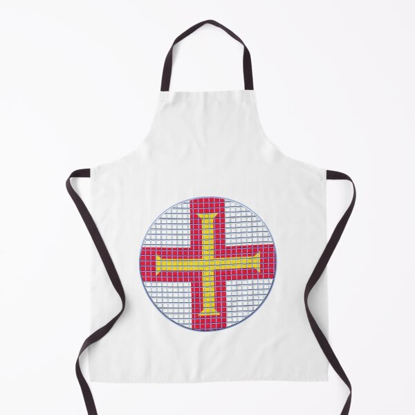 Item preview, Guernsey Flag Rounded - Squares Pixel designed and sold by MoonElite.