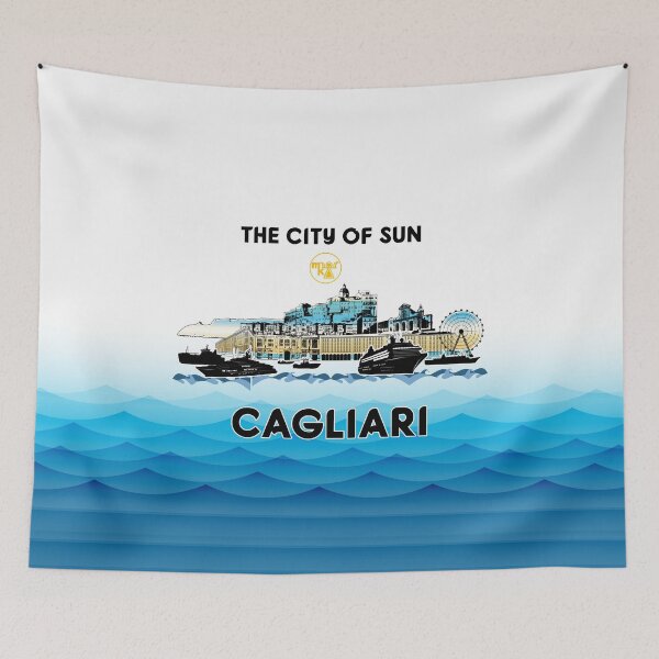 Item preview, Cagliari Sardegna Sardinia - The city of sun - Skyline designed and sold by miskaralise.