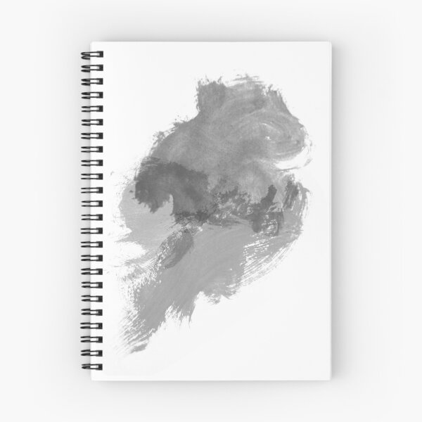 Aperçu de l'œuvre Taches d'aquarelle abstraites de nuages noirs et blancs créée et vendue par Ankerd.