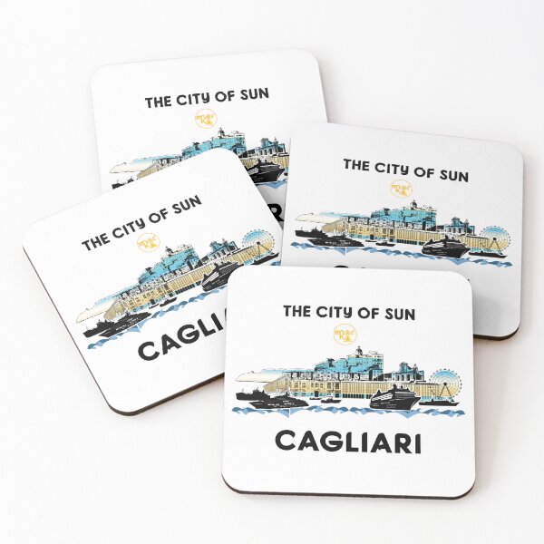 Item preview, Cagliari Sardegna Sardinia - The city of sun - Skyline designed and sold by miskaralise.