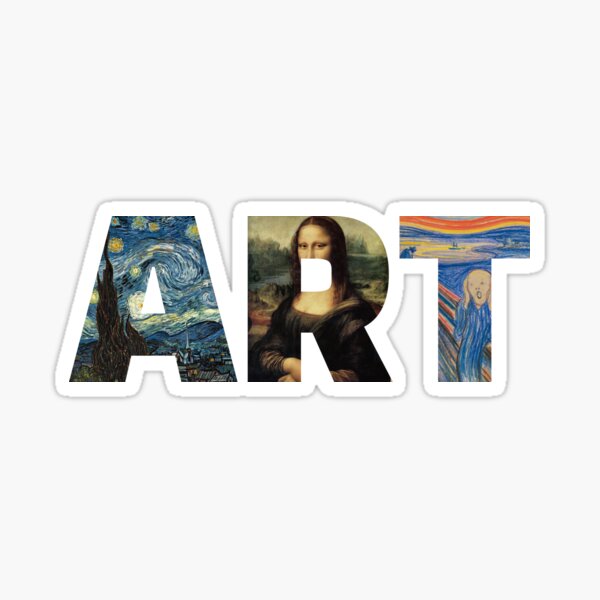 "ART" Sticker for Sale by HungryMinded | Redbubble