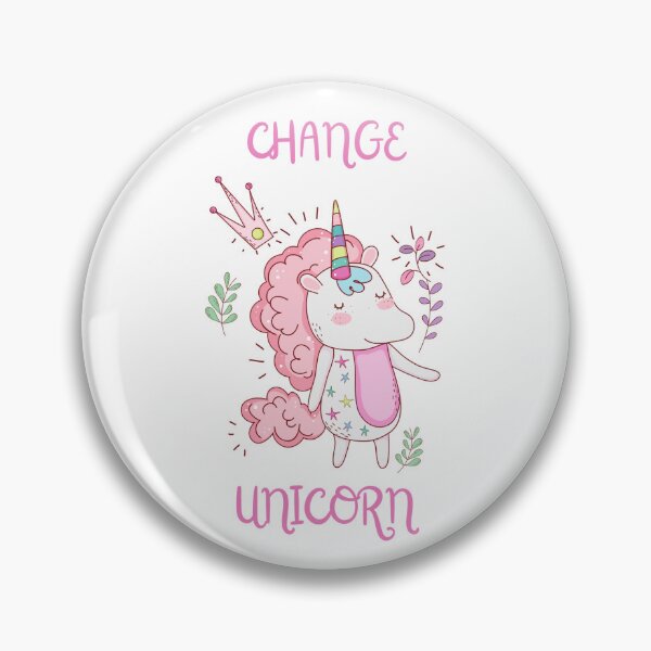 Item preview, Change Unicorn Pink Princess Happy Design designed and sold by AbiLeads.