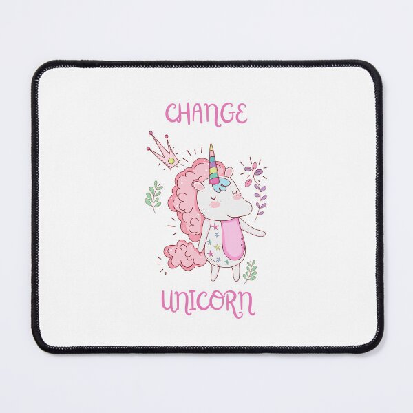 Item preview, Change Unicorn Pink Princess Happy Design designed and sold by AbiLeads.