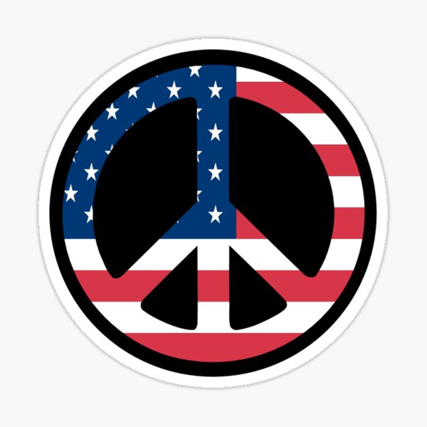 Item preview, USA Peace Sign  designed and sold by mozingo669.
