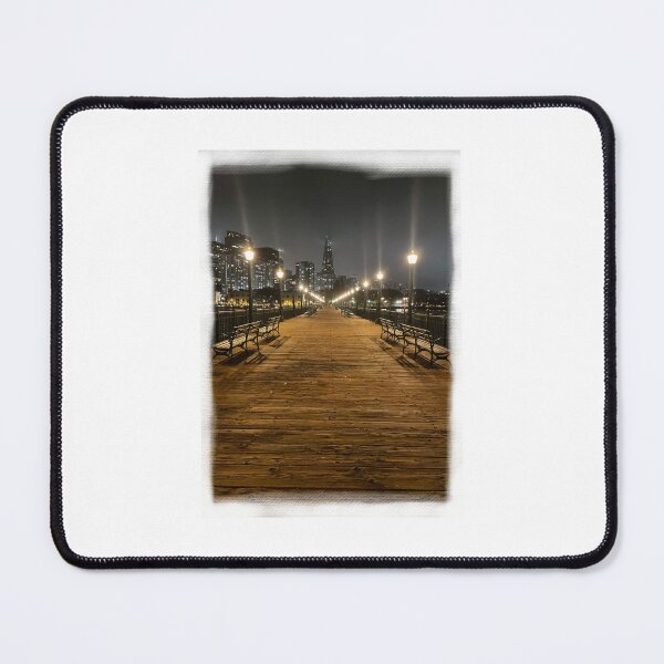 Item preview, Pier 7 at night designed and sold by palegingerette.