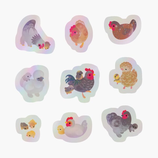 Item preview, Chicken and Chick - pastel designed and sold by pikaole.